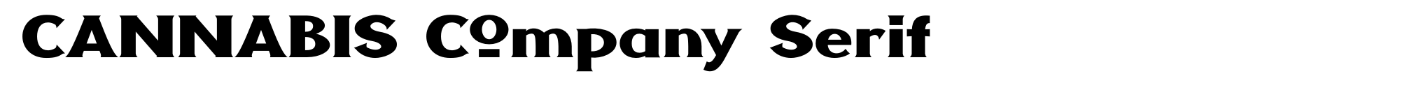 CANNABIS Company Serif image